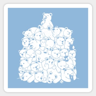 Bear T-Shirt Hibernation Kids Sticker